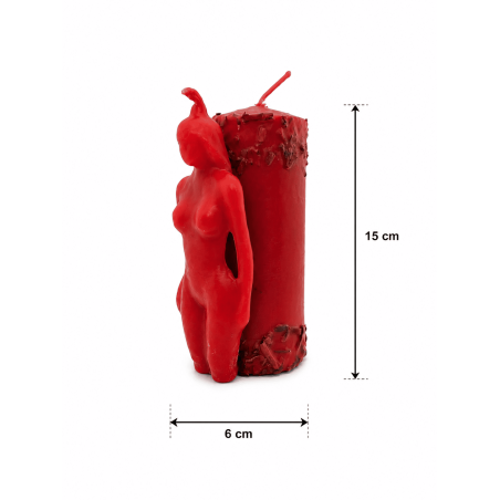 Candela esoterica speciale Borralbor 14x6cm - Attrazione, incantesimi d'amore e amore