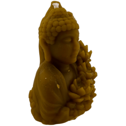 Vela Buda de Mel com Flor de Lótus 8x7cm.
