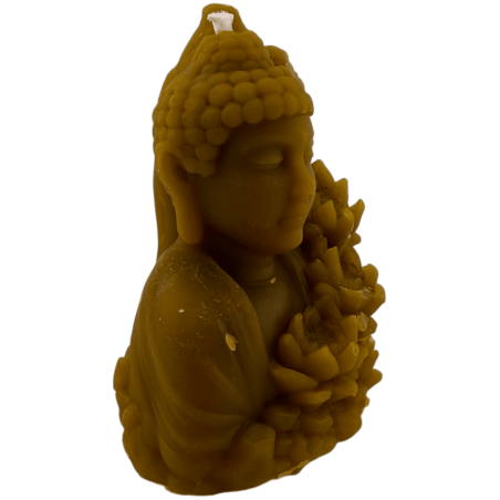 Vela Buda de Mel com Flor de Lótus 8x7cm.