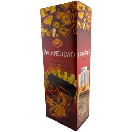 Encens de prospérité SAC - Boîte de 6 paquets hexagonaux de 20 bâtonnets chacun, soit 120 bâtonnets d'encens