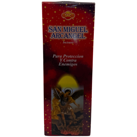 Encens SAC Saint Michel Archange - Boîte de 6 paquets hexagonaux de 20 bâtonnets chacun, soit 120 bâtonnets d'encens