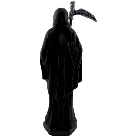Black Santa Muerte Resin Figure 15cm.