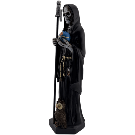 Harts Santa Muerte Figur 20cm Svart