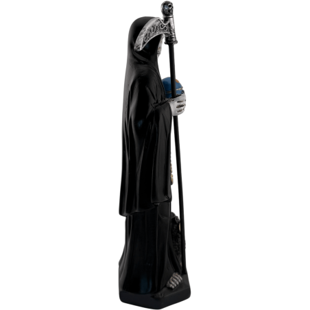 Resin Santa Muerte Figure 20cm Black