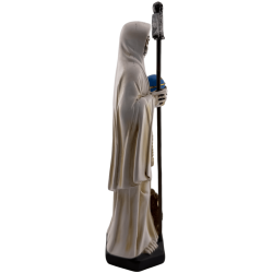 Figura Santa Muerte in resina 20 cm Bianca