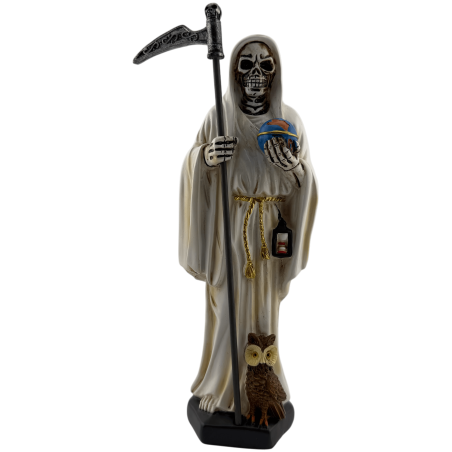 Figura Resina Santa Mort 20cm Blanca