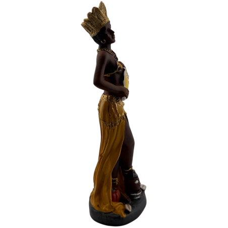 Oshun harsfiguur, 15 cm.