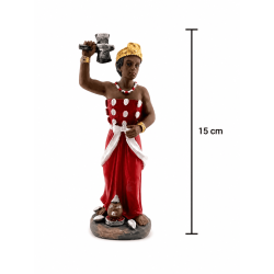 Statuetta di scimmia in resina, 15 cm.