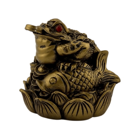Gripau de la Riquesa Kaeru - Diners, Prosperitat i Protecció - 6,5x6,5x7cm - Feng Shui