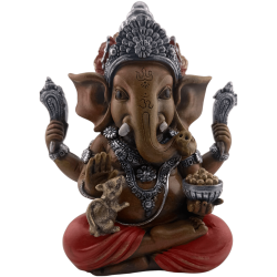 Ganesha Resinfigur 13,5x10x17cm