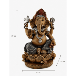 Ganesha Resin Figure 17x13x27cm