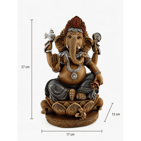 Figurină Ganesha din rășină 17x13x27cm