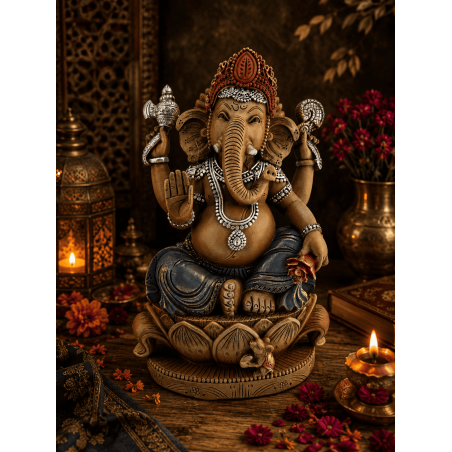 Ganesha Resin Figure 17x13x27cm