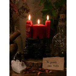 Special Esoteric Candle "I Can Do Anything" 14x6cm - Defeats enemies, provides strength...