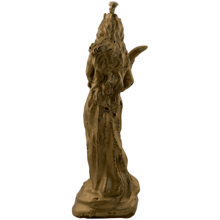 黄金の幸運の女神キャンドル - 16×5.3cm。