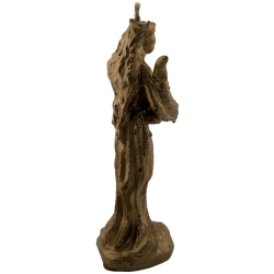 Vela Deusa da Fortuna Dourada - 16x5,3cm.