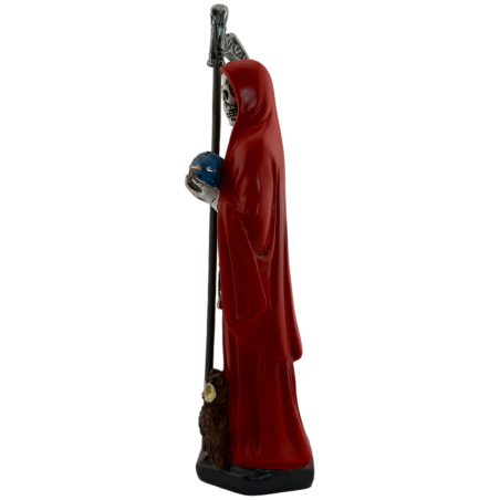 Figurină din rășină Santa Muerte Roșie 15cm.