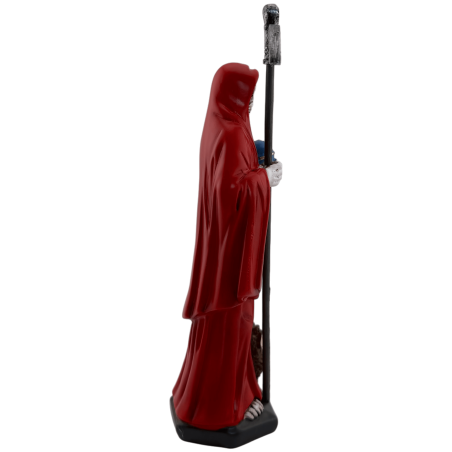 Figura Resina Santa Muerte Roja 15cm.