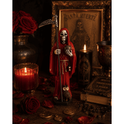 Figura Resina Santa Mort Vermella 15cm.
