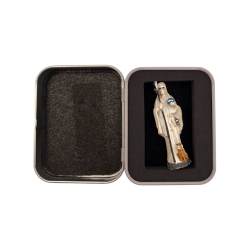 Figura Resina Santa Mort Blanca 5cm de llauna