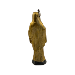 Figura Resina Santa Muerte Dorada 5cm en lata