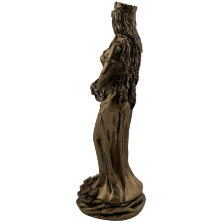 Resinfigur Lyckogudinnan 15 cm rund bas