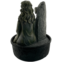 Gaia Moeder Aarde Hars Waterfontein met Verlichting 20x20x25cm