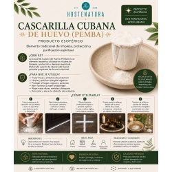 Pemba de Casca de Ovo Cubana - Santeria Esotérica Cubana - 1 unidade