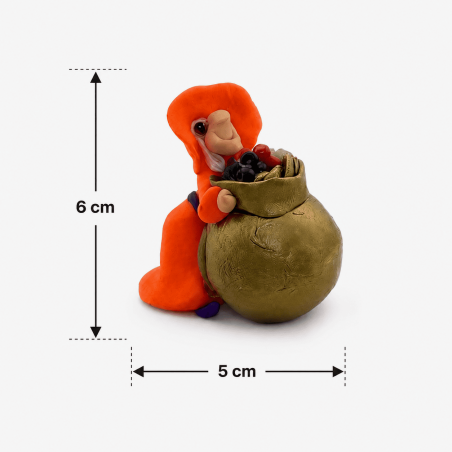 Vrăjitoare Protectoare cu Cazan 6x5cm - Amuletă Ezoterică