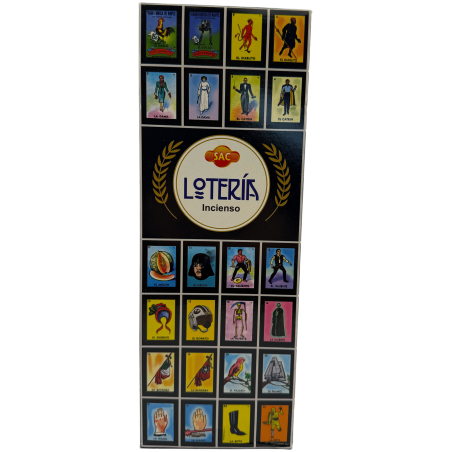 SAC Lottery Räucherstäbchen – Schachtel mit 6 sechseckigen Packungen à 20 Stäbchen, insgesamt 120 Räucherstäbchen