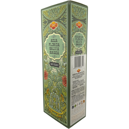 Incienso SAC Agua Florida Salvia Blanca - Caja de 6 paquetes hexagonales de 20 barritas 120 barritas de incienso
