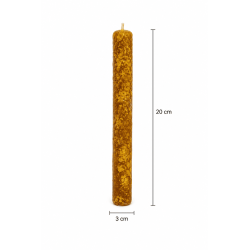 Bougie au miel et à la cascarille cubaine - 100 % cire d'abeille véritable - Douceur, protection, purification et ouverture