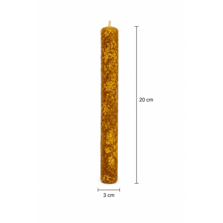 Espelma de Mel amb Cascarilla Cubana - 100% Cera d'Abella Autèntica - Dulcificació, Protecció, Purificació i Obertura