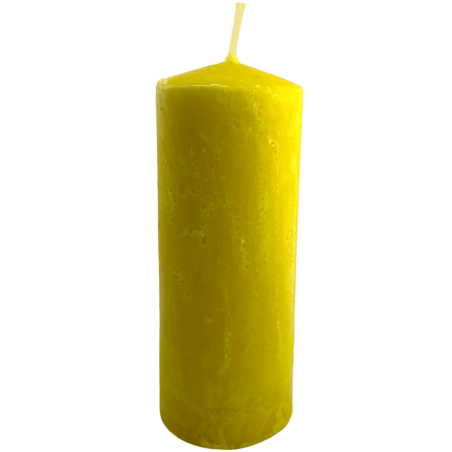 Herbal Sulfur Candle - Esoteric Candle 14x6cm - Cleanses negative thoughts and emotions