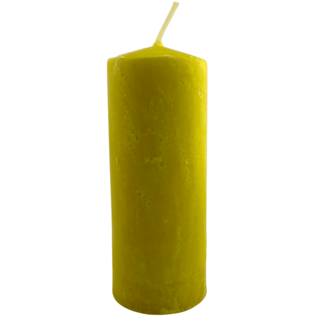 Herbal Sulfur Candle - Esoteric Candle 14x6cm - Cleanses negative thoughts and emotions