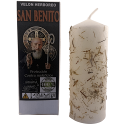 Vela de ervas de São Bento - Vela esotérica...