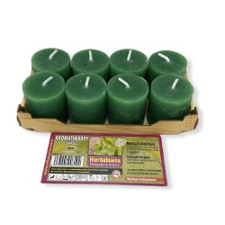 عبوة من 8 شموع برائحة النعناع العطري، 3.8 × 3.5...
