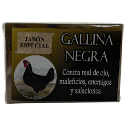 Jabón Esotérico Gallina Negra 120gr. - Contra mal de ojo, maleficios, enemigos y salaciones