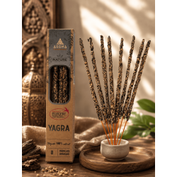 Yagra AROMA自然由来オーガニックお香ボックス - 太めのスティック8本入り12箱