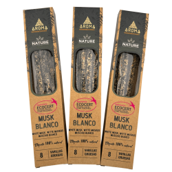 3er-Pack Bio- AROMA mit weißem Moschusduft – 8...