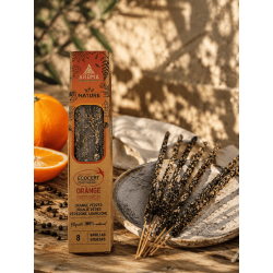 AROMAネイチャーオーガニックインセンス オレンジペッパー - 8本入り 1時間持続