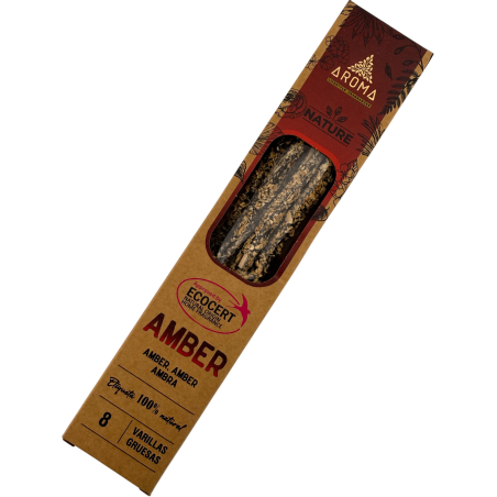 Encens Orgànic Ambre AROMA Nature - 8 varetes 1h durada