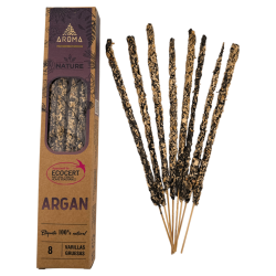 AROMA Nature Organic Argan Incense - 8 sticks,...