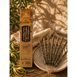 AROMA Nature Organisk Ylang Ylang Rökelselåda - 12 askar med 8 tjocka pinnar