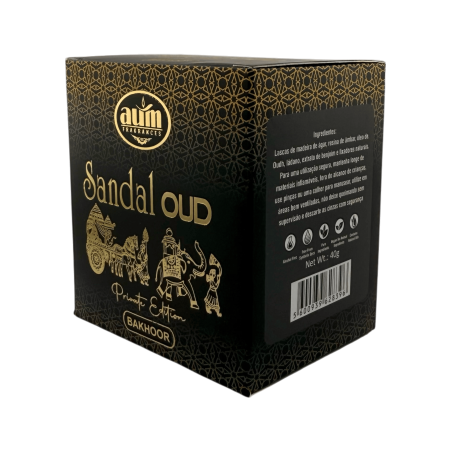 Encens arabe Bakhoor, bois de santal, oud, AUM Fragrances, édition privée - 40 g