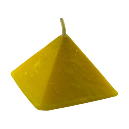 Yellow Pyramid Candle 10x10x7 - Esoteric Candle