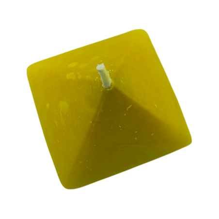 Yellow Pyramid Candle 10x10x7 - Esoteric Candle