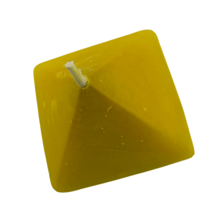 Yellow Pyramid Candle 10x10x7 - Esoteric Candle