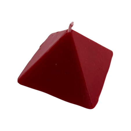 Rote Pyramidenkerze 10x10x7 - Esoterische Kerze