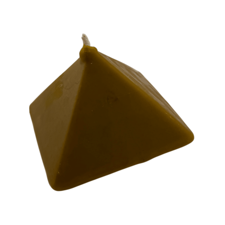 Bougie Pyramide au Miel 10x10x7 - Bougie Ésotérique